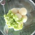 sayulovin's cooksnap of when they made ずんだ白玉だんご.