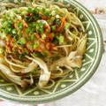 pitachan1's cooksnap of when they made きのこたっぷり☆納豆キムチパスタ！.