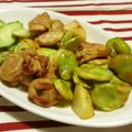 maeとも's cooksnap of when they made 空豆と鶏肉のカレー炒め.