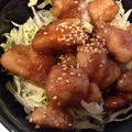 ZAQ13's cooksnap of when they made 絶品!!時短!!鶏肉の照り焼き丼.