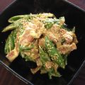 レシピありがとう's cooksnap of when they made スナップエンドウとベーコンの炒めあえ.