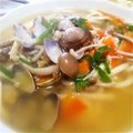 ようたん818's cooksnap of when they made きのことアサリの中華風塩うどん.