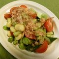 にきけん's cooksnap of when they made プチトマトとそら豆のサラダ.