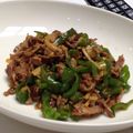 ななみーら's cooksnap of when they made 安い豚肉が美味しくなる青椒肉絲.