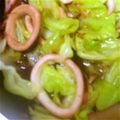 こけよ's cooksnap of when they made スルメいかと春キャベツの炒めもの.