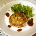 ローズレース's cooksnap of when they made マクロビ雑穀豆腐バーグ.