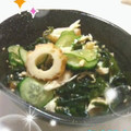 れんﾏﾏ's cooksnap of when they made きゅうりとちくわとささみの酢の物.