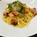はじたむ's cooksnap of when they made グリルチキンのおろしそパスタ.