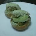 whiteyummy's cooksnap of when they made ✿抹茶シュー✿カスタード＆抹茶クリーム.