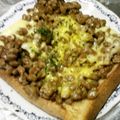 meff's cooksnap of when they made ☆わさマヨの納豆トースト☆.