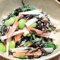 にこにこもきゅ's cooksnap of when they made ほうれん草とひじきと大根のサラダ.