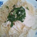 azu211's cooksnap of when they made ふわっとろっソースのタラコスパゲッティ.