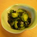 ＊ぷくよし＊'s cooksnap of when they made 簡単！わかめとキュウリの酢の物.