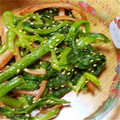 ここやまあゆ's cooksnap of when they made 魚肉ｿｰｾｰｼﾞとほうれんそうのナムル.