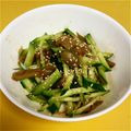 ダロヒコ's cooksnap of when they made おつまみに！ザーサイきゅうり☆.