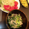 ミニオン's cooksnap of when they made 豚肉と小松菜、きのこ、ごぼうの塩麹炒め.