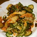 reotAmoe's cooksnap of when they made 簡単おつまみ きゅうりとキムチの和え物.