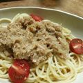 とちマメ's cooksnap of when they made さっぱり♪バジルツナおろしスパゲティー♡.