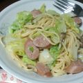 CASSHERNYK's cooksnap of when they made キャベツの柚子胡椒パスタ.