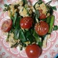 CASSHERNYK's cooksnap of when they made トマト＆ニラの卵とじ.