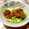 ﾀﾞﾋﾟちゃん's cooksnap of when they made 簡単☆香ばしい鮭の胡麻焼き.