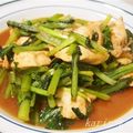 karin子's cooksnap of when they made 鶏肉と小松菜のにんにくバター醤油炒め.