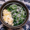 すがみほ's cooksnap of when they made ✿しらすれん草と❀炒り卵の✿健康ハーフ丼.