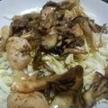 きゃおきゃお2's cooksnap of when they made 鳥むね肉のオリーブオイル蒸しキノコソース.