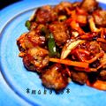 makoto♪'s cooksnap of when they made 肉団子と野菜の甘酢あんかけ♡.