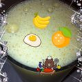 amiyuiママ's cooksnap of when they made バナナとオレンジの生ジュース.