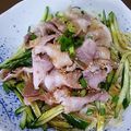 もはー's cooksnap of when they made なかなかいけます「豚しゃぶの冷やし中華」.