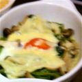 bn900r's cooksnap of when they made 糖質制限 ほうれん草と落とし卵のグラタン.