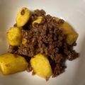 かなちん0807's cooksnap of when they made サツマイモと豚挽き肉の炒め煮.