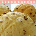 ひきよん's cooksnap of when they made チョコチップメロンパン.