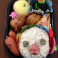 マルブル's cooksnap of when they made ソーセージDe簡単カワイイおにぎり弁当2.