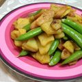 saeed's cooksnap of when they made スナップえんどうとじゃがいものカレー炒め.