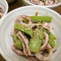 ぽんずー's cooksnap of when they made いかとスナップえんどうの酢味噌和え.