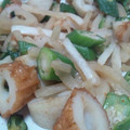 あるみかんのうえ's cooksnap of when they made 大根とちくわとオクラの炒め物.