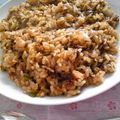 J・0505's cooksnap of when they made 簡単！焼き肉のタレで茄子と挽肉の焼飯.