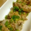 raymama3's cooksnap of when they made なすの豚バラ巻きポン酢あえ.
