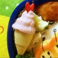 のりちママ's cooksnap of when they made 可愛いソフトクリーム（キャラ弁おかず）.