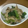 マイレーン's cooksnap of when they made キノコと小松菜のシンプルソテー.