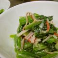 まｋｏ's cooksnap of when they made 小松菜とカニカマのマヨサラダ.