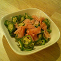 ミーティア姫's cooksnap of when they made ♫おくらとハムのおかか和え♫.