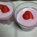 yumelody♡'s cooksnap of when they made 生クリーム無☆苺ヨーグルトチーズババロア.
