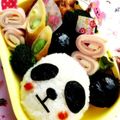 rriioo's cooksnap of when they made キャラ弁＊パンダ弁当＊.