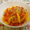 ニコニコ食べよう's cooksnap of when they made 簡単☆パプリカできんぴら.