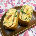 シャンプーハット's cooksnap of when they made 小松菜となめ茸の卵焼き.