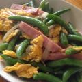 あゆときょ's cooksnap of when they made スパムと卵とスナップエンドウの炒め物.