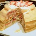 malohaha's cooksnap of when they made フルーツたっぷり♡ミルクレープ.